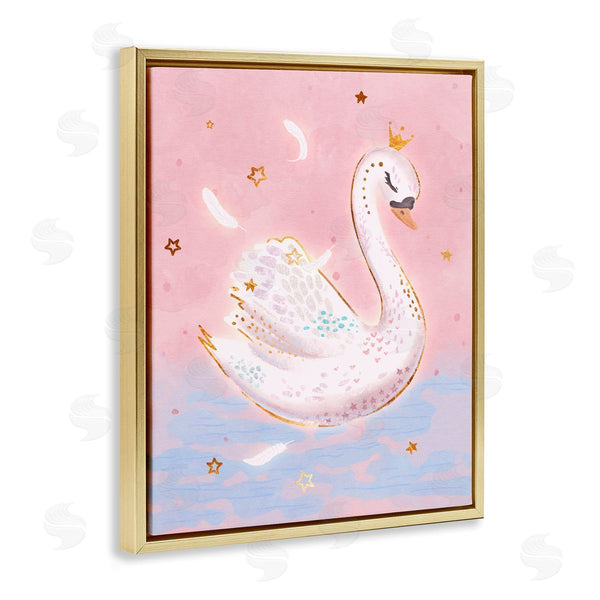 Stupell Industries Ziwei Li | Princess Swan In Purple Lake