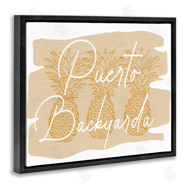 Stupell Industries Ziwei Li | Puerto Backyarda Phrase