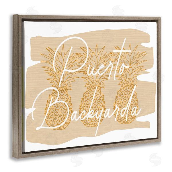 Stupell Industries Ziwei Li | Puerto Backyarda Phrase
