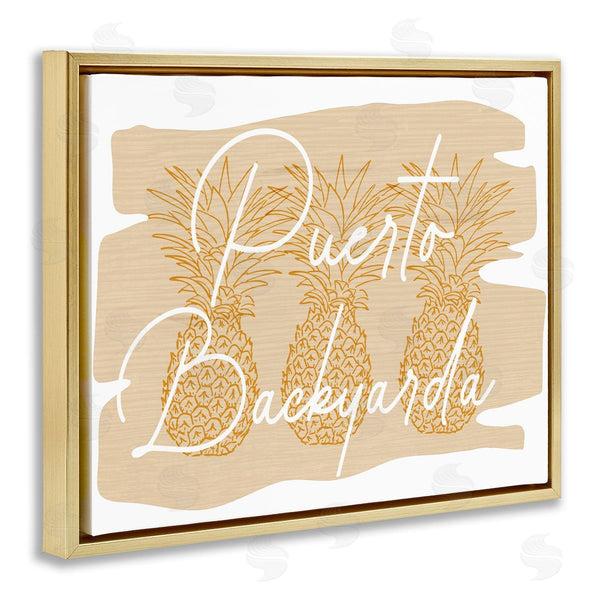 Stupell Industries Ziwei Li | Puerto Backyarda Phrase