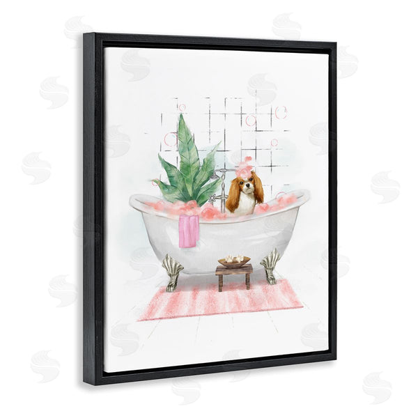 Stupell Industries Ziwei Li | Puppy In Bathtub Pastel