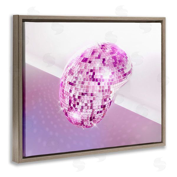 Stupell Industries Ziwei Li | Purple Melting Disco Ball Wall Art