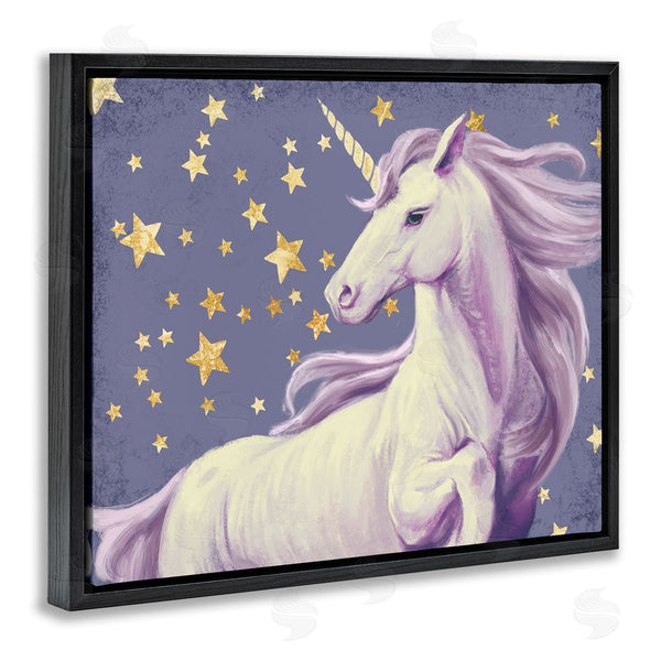 Stupell Industries Ziwei Li | Purple Unicorn In Starry Sky