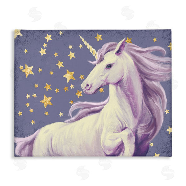 stupell industries Ziwei Li | Purple Unicorn in Starry Sky