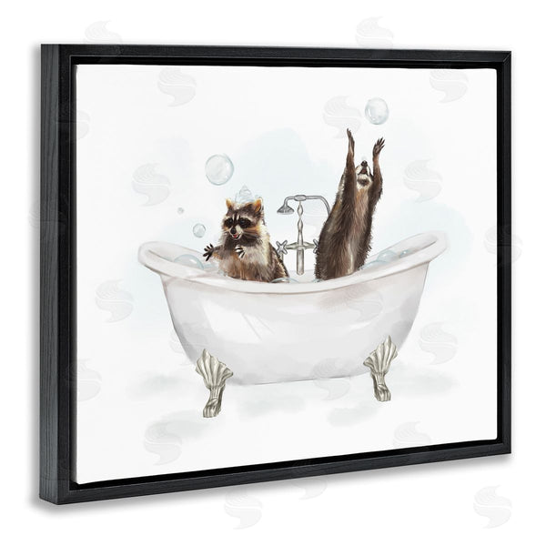 Stupell Industries Ziwei Li | Raccoons Catching Bubbles