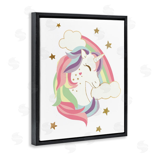 Stupell Industries Ziwei Li | Rainbow Unicorn With Stars