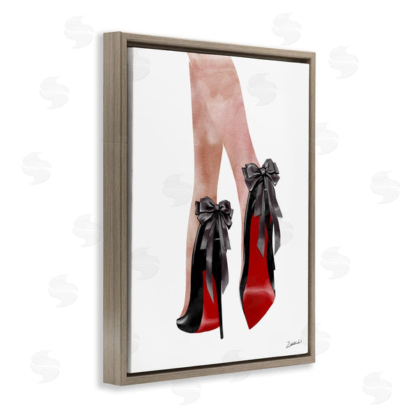 Stupell Industries Ziwei Li | Red Bottom Bow High Heels