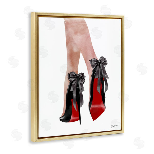 Stupell Industries Ziwei Li | Red Bottom Bow High Heels
