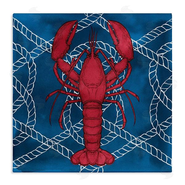 stupell industries Ziwei Li | Red Lobster Outline Rope Pattern Ocean Life Wall Art