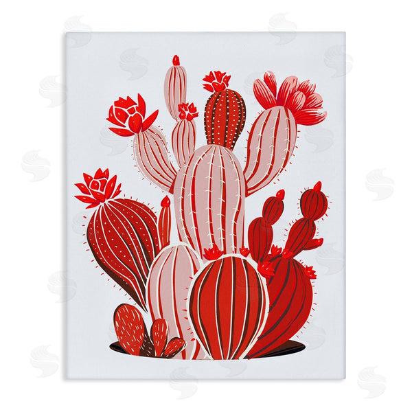 stupell industries Ziwei Li | Red Modern Cactus Plants Wall Art