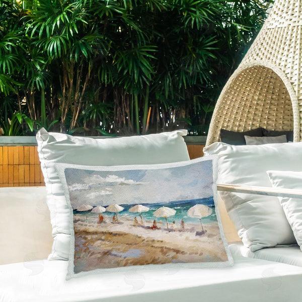 Stupell Industries Ziwei Li | Relaxing Beachgoers Abstraction