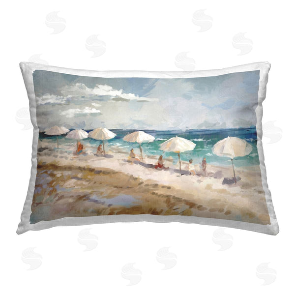 stupell industries Ziwei Li | Relaxing Beachgoers Abstraction