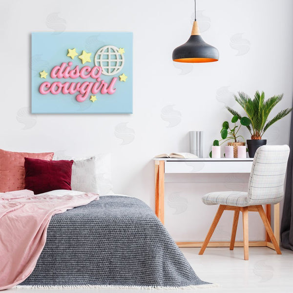 Stupell Industries Ziwei Li | Retro Disco Cowgirl Wall Art