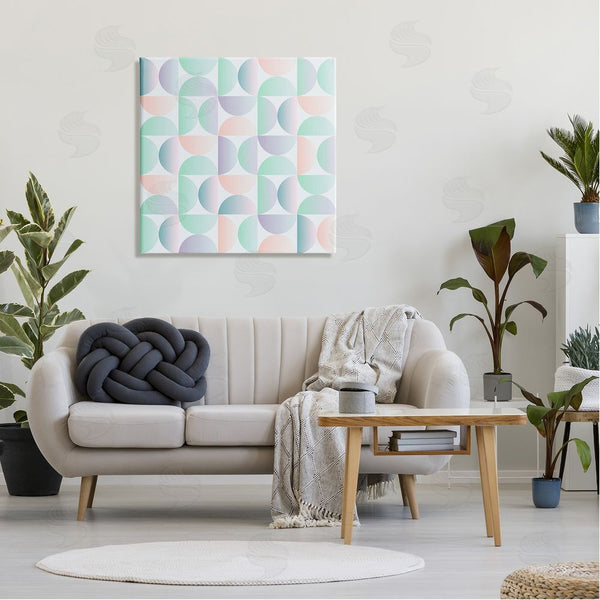 Stupell Industries Ziwei Li | Retro Pastel Shapes Pattern Wall Art