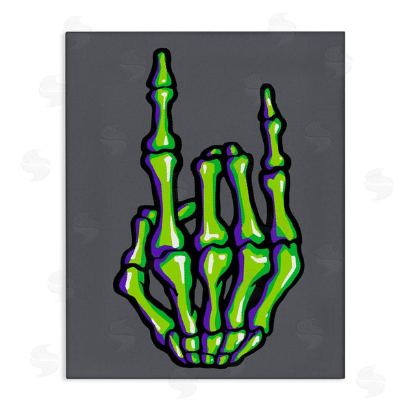 stupell industries Ziwei Li | Rock On Skeleton Hand Wall Art