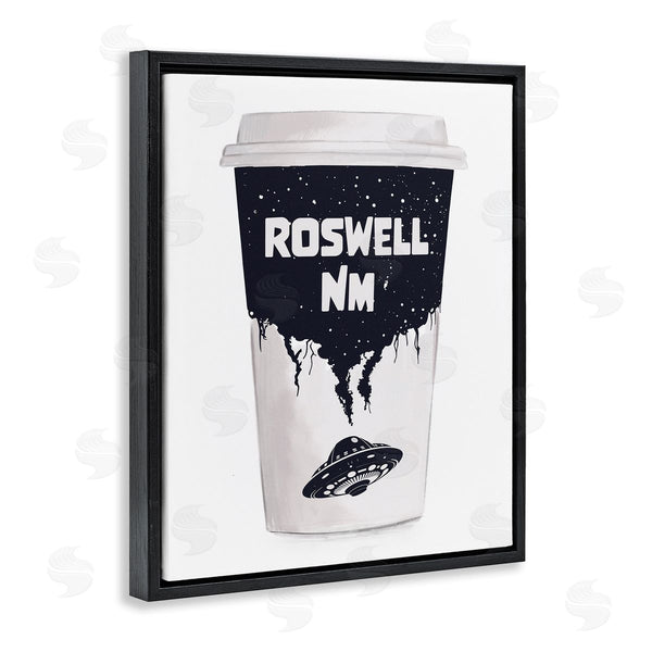 Stupell Industries Ziwei Li | Roswell NM UFO Coffee Cup Wall Art