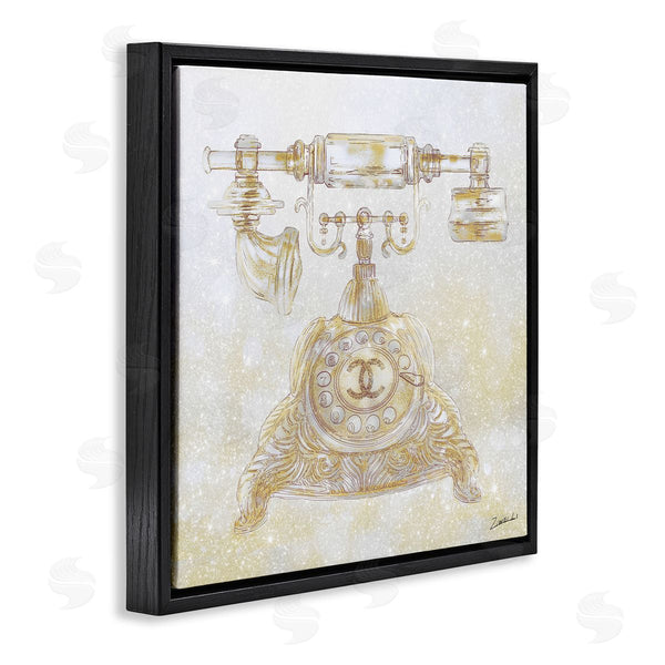 Stupell Industries Ziwei Li | Rotary Telephone Fashion Brand Wall Art
