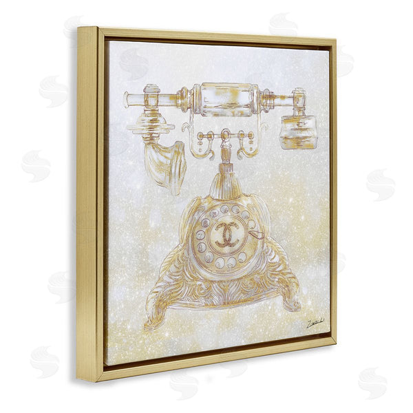 Stupell Industries Ziwei Li | Rotary Telephone Fashion Brand Wall Art