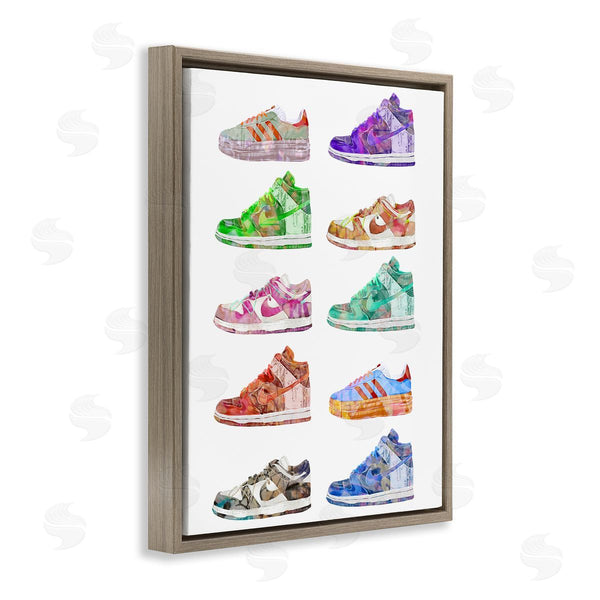 Stupell Industries Ziwei Li | Rows Of Chic Sneakers Wall Art