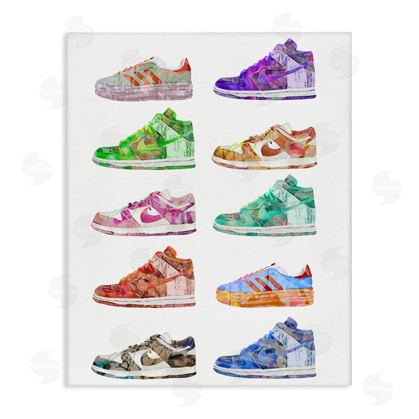 stupell industries Ziwei Li | Rows of Chic Sneakers Wall Art