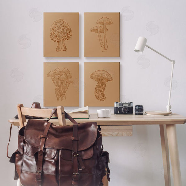 Stupell Industries Ziwei Li | Rustic Cottage Mushroom Sketches Wall Art