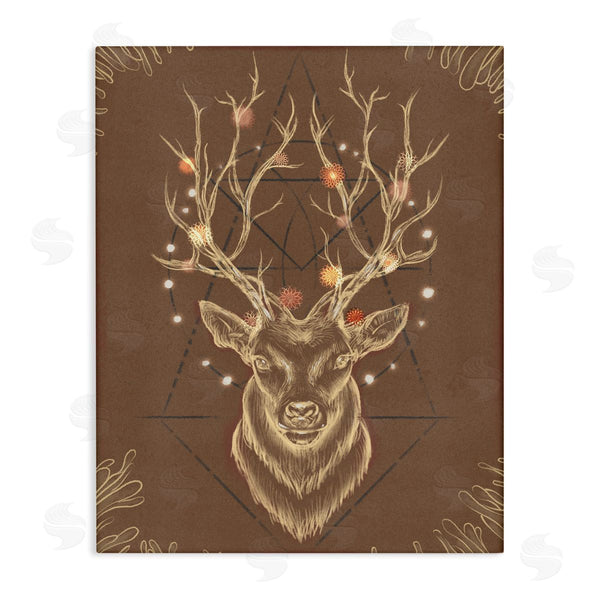 stupell industries Ziwei Li | Rustic Deer Antlers Geometric Sketch
