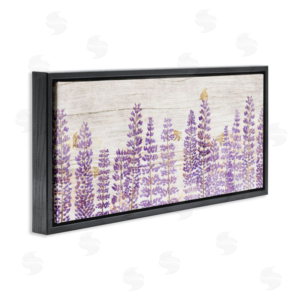 Stupell Industries Ziwei Li | Rustic Purple Lilacs & Bees Wall Art