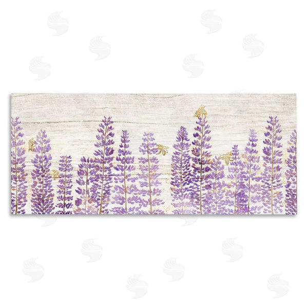 stupell industries Ziwei Li | Rustic Purple Lilacs & Bees Wall Art