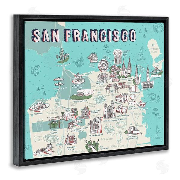 Stupell Industries Ziwei Li | San Francisco California Tourist Destinations