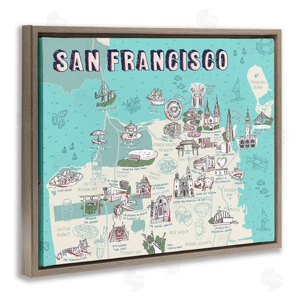Stupell Industries Ziwei Li | San Francisco California Tourist Destinations