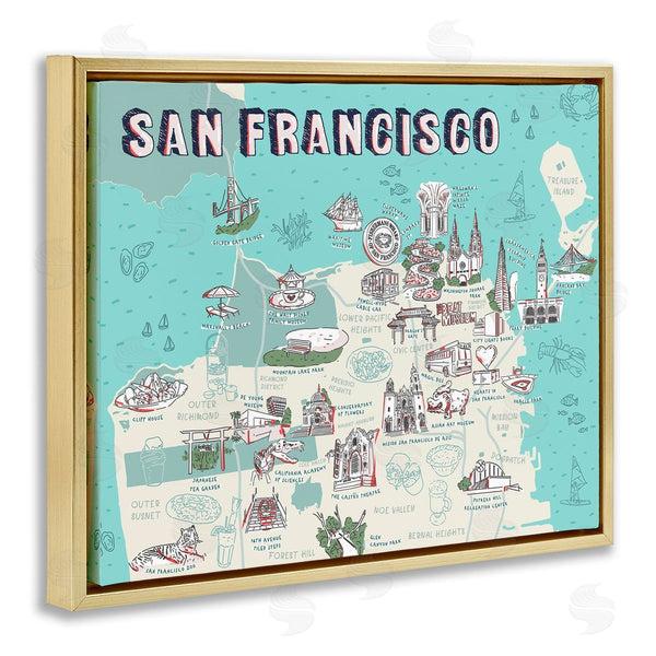 Stupell Industries Ziwei Li | San Francisco California Tourist Destinations