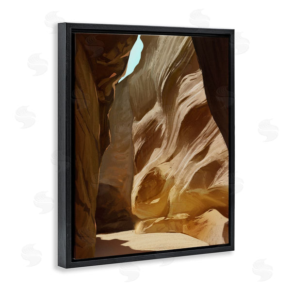 Stupell Industries Ziwei Li | Sandy Desert Cliffs Peaceful Arid Canyon Landscape Wall Art