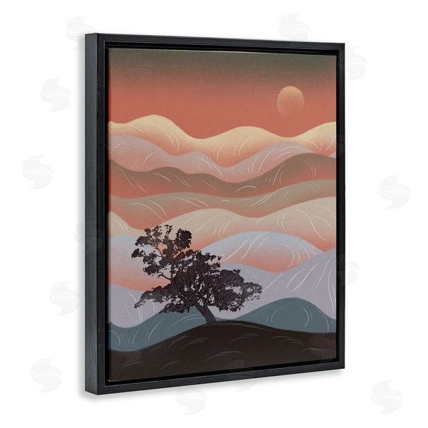 Stupell Industries Ziwei Li | Savanna Tree Sprout Breezy Desert Dunes At Dawn Wall Art
