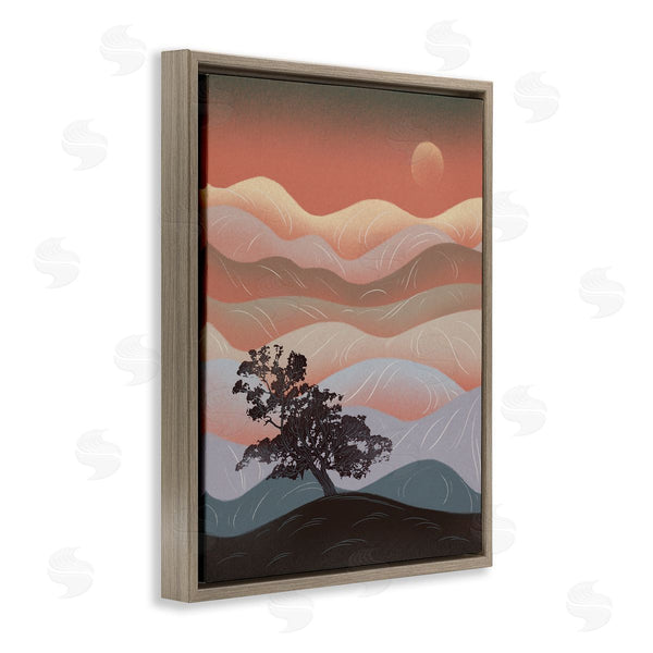 Stupell Industries Ziwei Li | Savanna Tree Sprout Breezy Desert Dunes At Dawn Wall Art