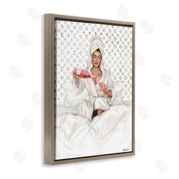 Stupell Industries Ziwei Li | Self Care Champagne In Bed
