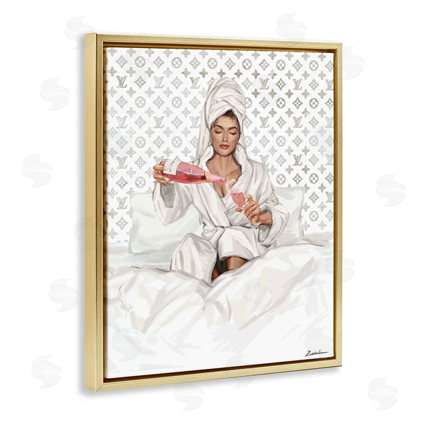 Stupell Industries Ziwei Li | Self Care Champagne In Bed