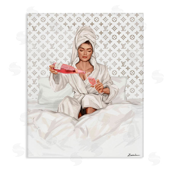 stupell industries Ziwei Li | Self Care Champagne in Bed