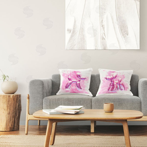 Stupell Industries Ziwei Li | Shimmering Balloon Animals Printed Throw Pillow Set