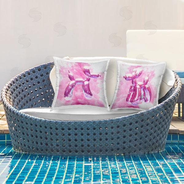 Stupell Industries Ziwei Li | Shimmering Balloon Animals Printed Throw Pillow Set