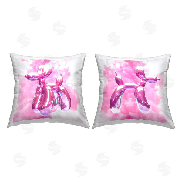 stupell industries Ziwei Li | Shimmering Balloon Animals Printed Throw Pillow Set
