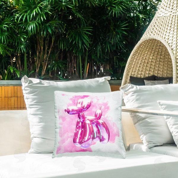 Stupell Industries Ziwei Li | Shimmering Balloon Dog Printed Throw Pillow