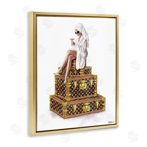 Stupell Industries Ziwei Li | Sipping Champagne In Luxury