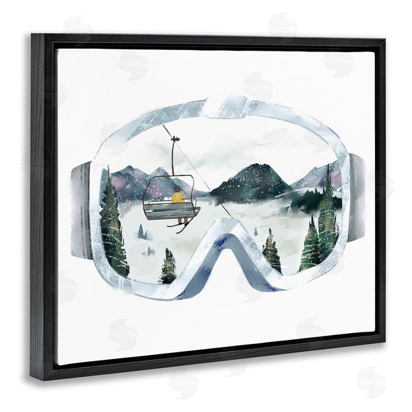 Stupell Industries Ziwei Li | Ski Mountain Reflection In Goggles Wall Art