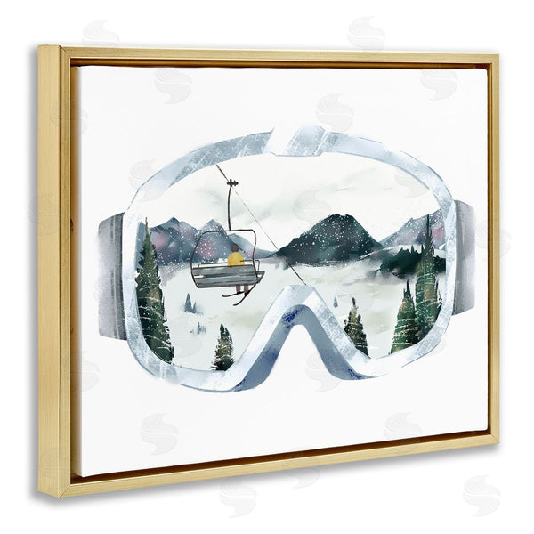 Stupell Industries Ziwei Li | Ski Mountain Reflection In Goggles Wall Art