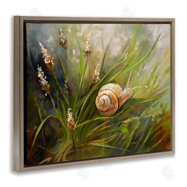 Stupell Industries Ziwei Li | Snail On Greenery Painting Wall Art