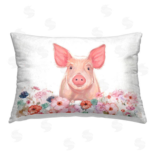 stupell industries Ziwei Li | Soft Floral Pig Portrait