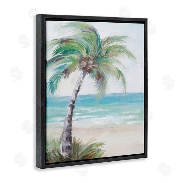Stupell Industries Ziwei Li | Soft Palm Tree On Beach Wall Art