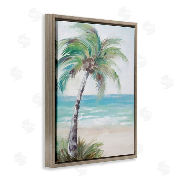 Stupell Industries Ziwei Li | Soft Palm Tree On Beach Wall Art