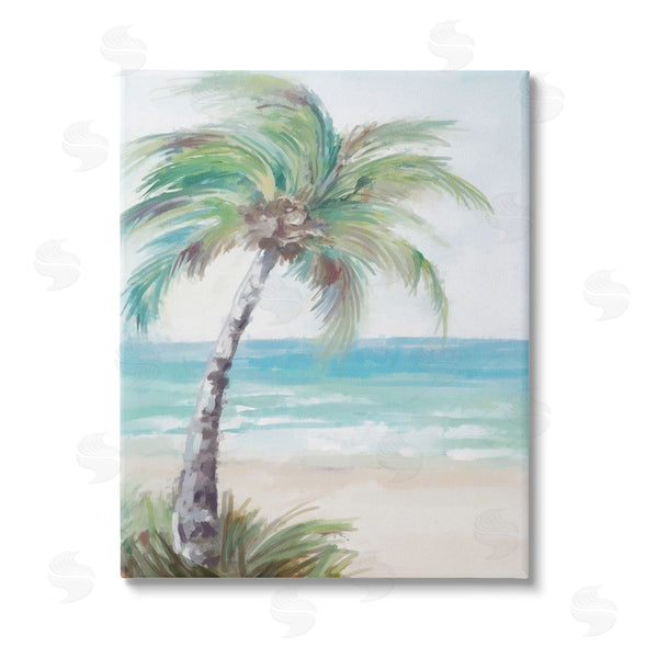 stupell industries Ziwei Li | Soft Palm Tree on Beach Wall Art