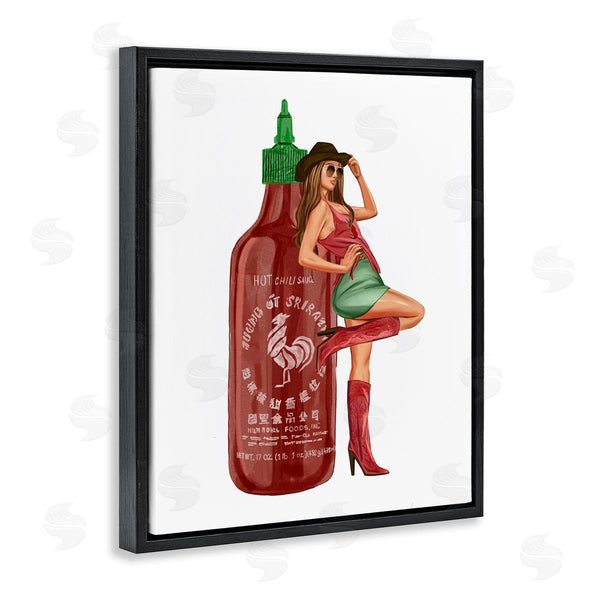 Stupell Industries Ziwei Li | Southern Girl Hot Sauce Bottle Wall Art